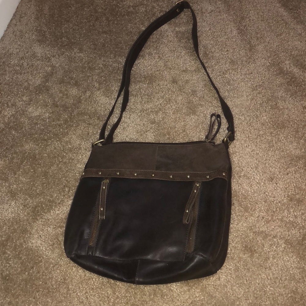 Great American Leather Works crossbody brown purse